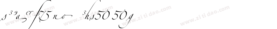 LTZapfino Three字体转换